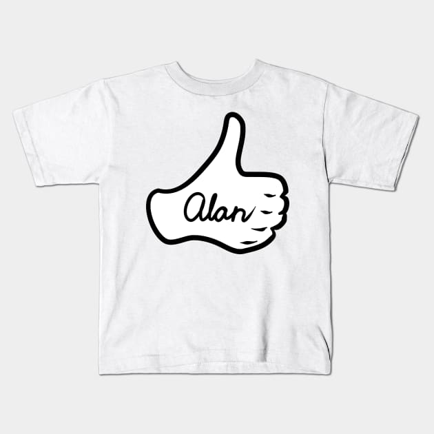 Men name Alan Kids T-Shirt by grafinya